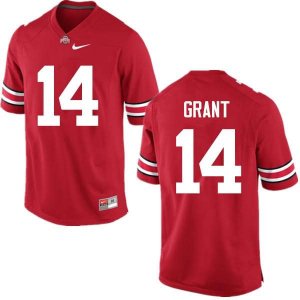 Men's Ohio State Buckeyes #14 Curtis Grant Red Nike NCAA College Football Jersey Outlet MVS5744GW